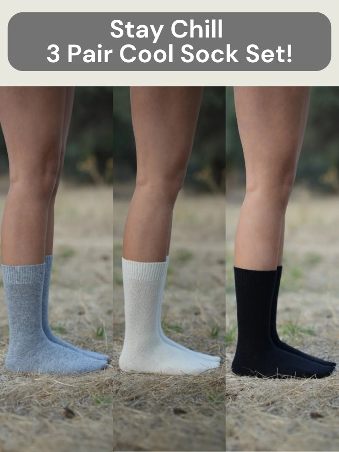 Stay Chill: 3-Pair Cool Sock Set!